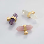 Load image into Gallery viewer, Brass Crystal Door Knobs: Kitchen Cabinet Knobs &amp; Bedroom Drawer Pulls
