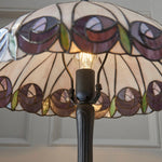 Load image into Gallery viewer, TF Hutchinson Art-Glass Tiffany Style Table Lamp – Handcrafted Design for Home and Office