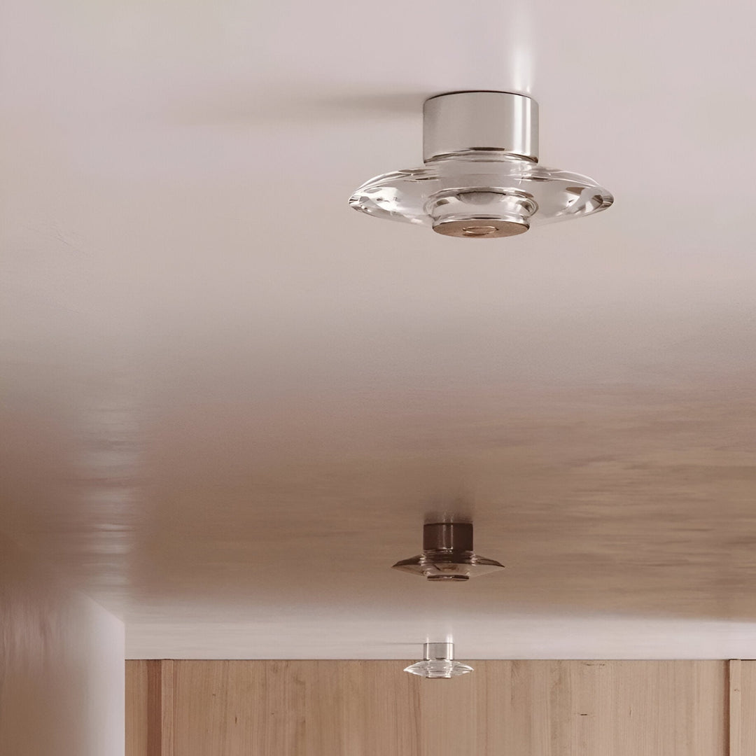 Luz de pared minimalista italiana de cristal Clementine
