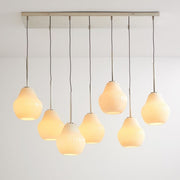 Rivrona Contemporary 7-Light Chandelier - Modern Glass Lighting for Dining Rooms