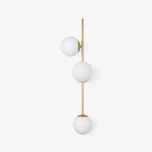 Gold left-facing wall sconce