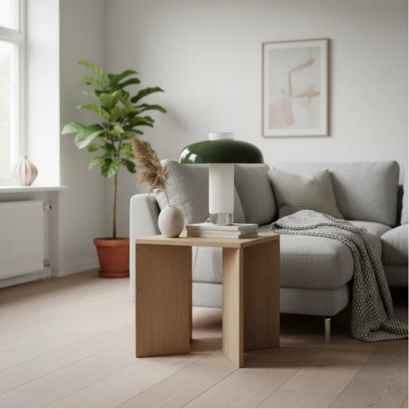 Nera gebogen accentlamp - organisch modern ontwerp met zachte gloed voor nachtkastje of sidetable