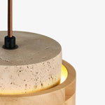 Załaduj obraz do przeglądarki galerii, Travertine shade top connection and cord detail