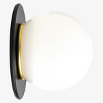 Load image into Gallery viewer, Glorica Glass Solid Brass Vanity Sconce - Compact Flush Mount Globe Light

