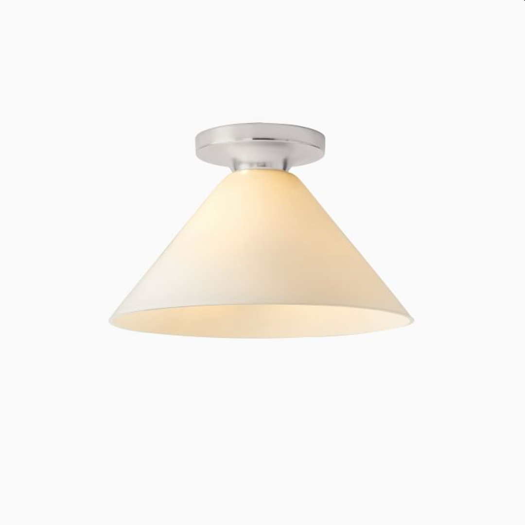 Conica Cone Flush Mount – Glass Ceiling Light for Modern Spaces