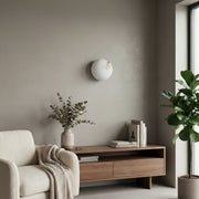 OrbisMuse Elegant Natural Stone Globe Wall Sconce - Minimalist Light for Hallways