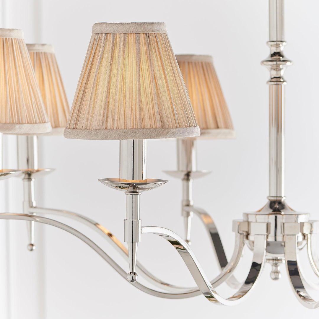 Tela Tijdloze Klassieke Elegante Multi Arm Stanford Kroonluchter - Metaal Stoffering Verlichting voor Woonkamer
