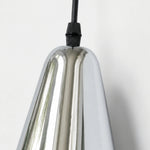 Carica l'immagine nella visualizzazione Galleria, Polished chrome shade edge and cord entry detail