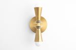 Load image into Gallery viewer, Pyralis Cone Art Deco Wall Light - Multi-Directional Sconce for Vanity or Wall
