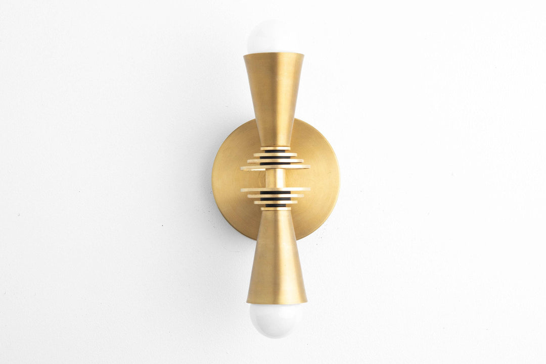 Pyralis Cone Art Deco Wall Light - Multi-Directional Sconce for Vanity or Wall