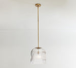 Load image into Gallery viewer, Bravira Ribbed Glass Pendant Light - Elegant Kitchen Island Lamp

