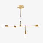 Load image into Gallery viewer, Mobilux Line 5 Light Chandelier - Modern Ceiling Hanging Lamp for Dining Room
