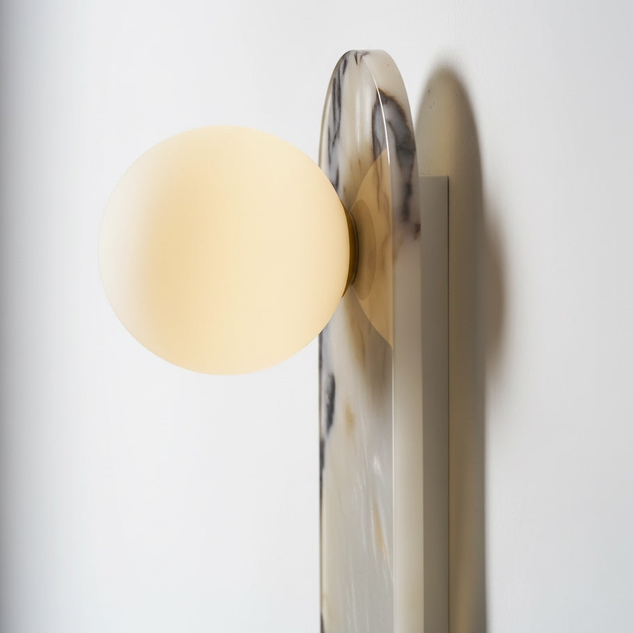 Vinbrea Modern Accent Wall Lamp – Marble Body Design for Living Room or Bedroom