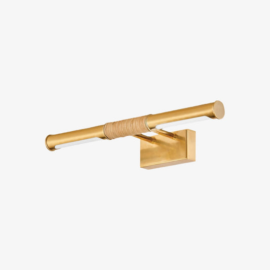 Lampe d’Œuvre Aurix – Applique Murale Slim à Barre Centrale Enveloppée Finition Métal pour Galerie & Couloir