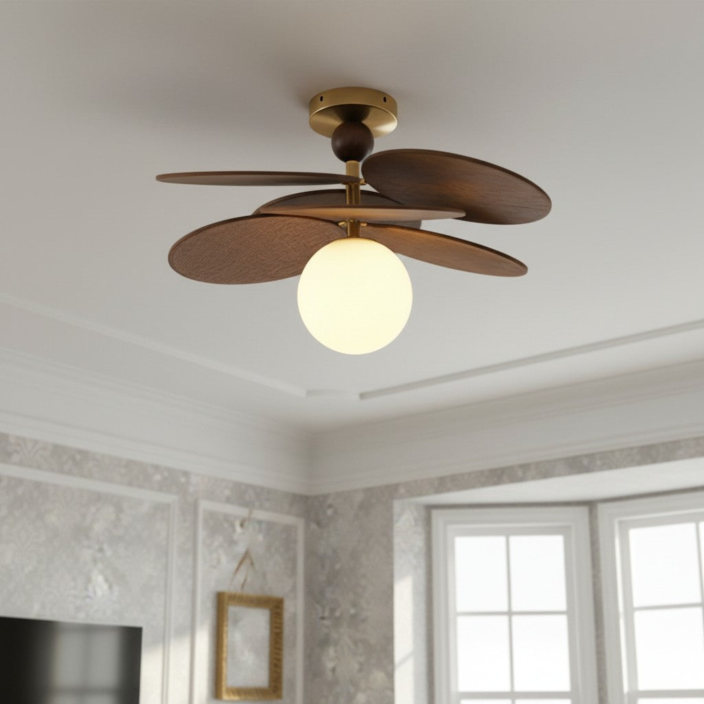 Orrise Overlappende Blad Ontwerp Plafondlamp – Hedendaagse Decoratieve Lamp voor Interieurs