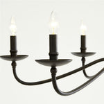 Load image into Gallery viewer, Reticula Open Iron Frame Chandelier - Indoor and Outdoor Hanging Light for Dining Room Living Room Entry