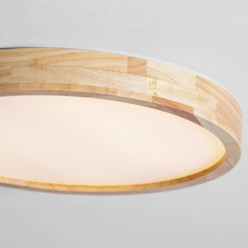 LignoForma Architektonische Holzdeckenleuchte – Mehrformige LED-Aufbauleuchte für Schlafzimmer und Kreativräume