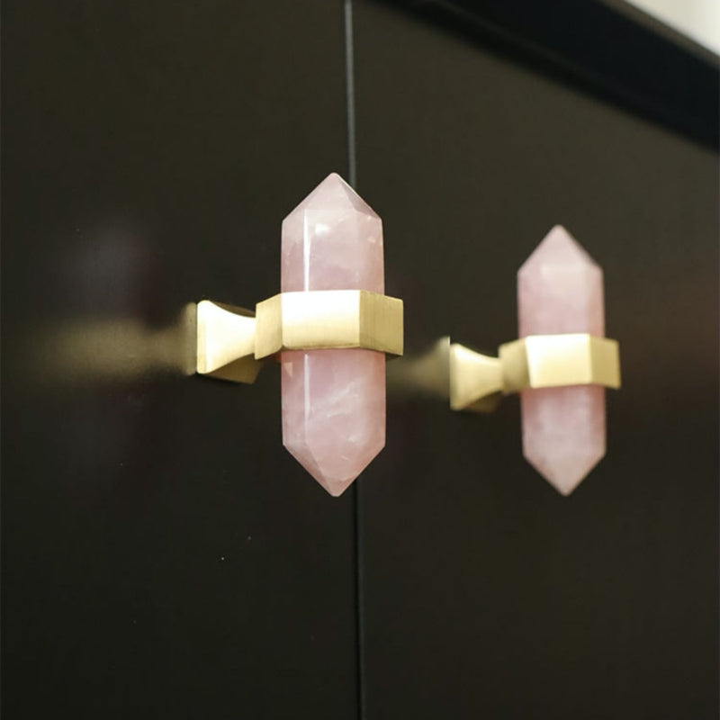 Brass Crystal Door Knobs: Kitchen Cabinet Knobs & Bedroom Drawer Pulls