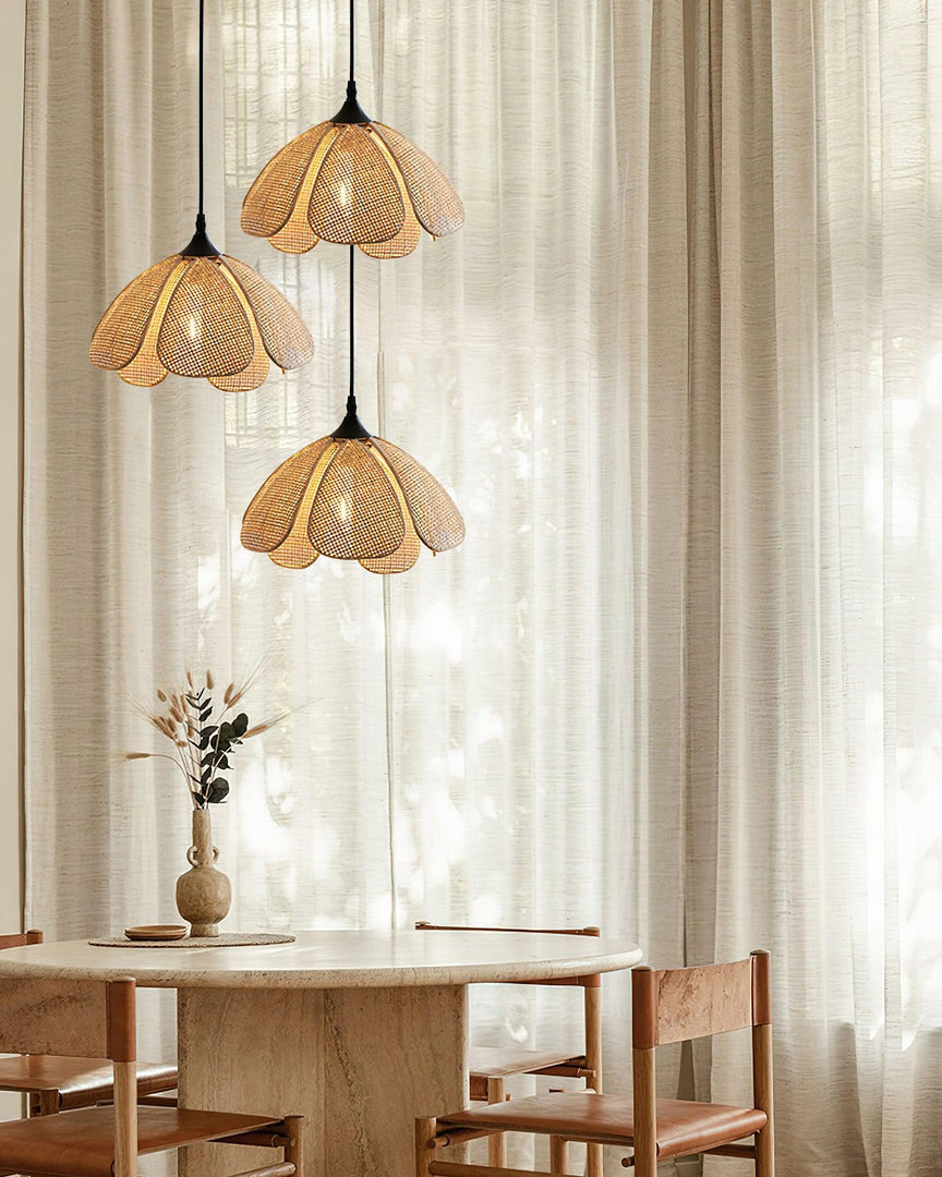 Bloom Rattan Pendelleuchte