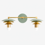 Load image into Gallery viewer, Artivo Layered Brass Vanity Light - Modern Sleek Style Home Bath Accent
