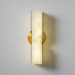 Bild in die Galerieansicht laden, Rechteckige Alabaster-Wandleuchte