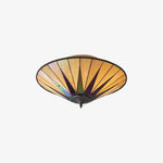 Load image into Gallery viewer, TiffStar Elegant Art Glass Flush Ceiling Light - Vintage-Inspired Ceiling Fixture for Home Interiors