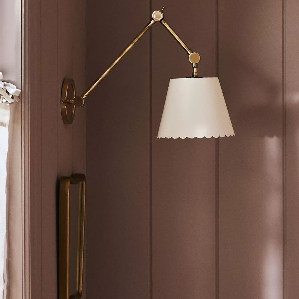 Foldray getande taakwandlamp - leren wandlamp voor thuis