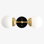 Load image into Gallery viewer, Lumio Globe Modern Geometric Sconce - Two Light Bathroom Vanity Lighting
