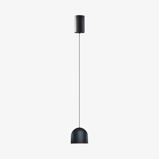 Lámpara colgante delgada minimalista elevable Veridia - Lámpara colgante de aluminio y acrílico para mesita de noche y escritorio