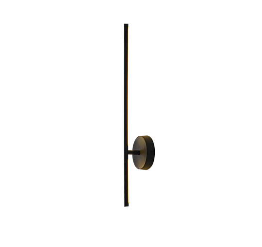 Lámpara de Pared Moderna de Aluminio Negro
