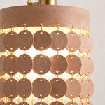 Afbeelding laden in galerijweergave, Layered leather discs joined with metal rings