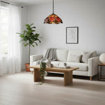 Load image into Gallery viewer, TF Orsino Vintage Art Deco Pendant Light - Textured Glass Lighting for Bedrooms &amp; Halls