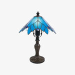Cargar imagen en el visor de la Galería, Vintage Tiffany stained glass table lamp