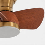 Afbeelding laden in galerijweergave, Wood-look fan blade texture and profile detail