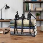 Load image into Gallery viewer, Floxo Lazy Dog and Abstract Nordic Human Figurine Minimalist Sculpture for Modern Shelves and Desks