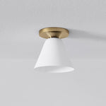 Load image into Gallery viewer, Conica Cone Flush Mount – Glass Ceiling Light for Modern Spaces
