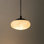 Bild in die Galerieansicht laden, Alabaster Mini Marmor Pilz Pendelleuchte