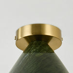 Charger l'image dans la visionneuse de la galerie, Close-up of ceiling canopy connection and jade-style shade texture