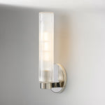 Load image into Gallery viewer, Rivora Fluted Glass Indoor Outdoor Sconce - Modern Wall Light for Home
