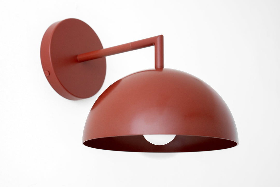 Metio Dome Wall Sconce – Contemporary Dome Shade Light for Hallway