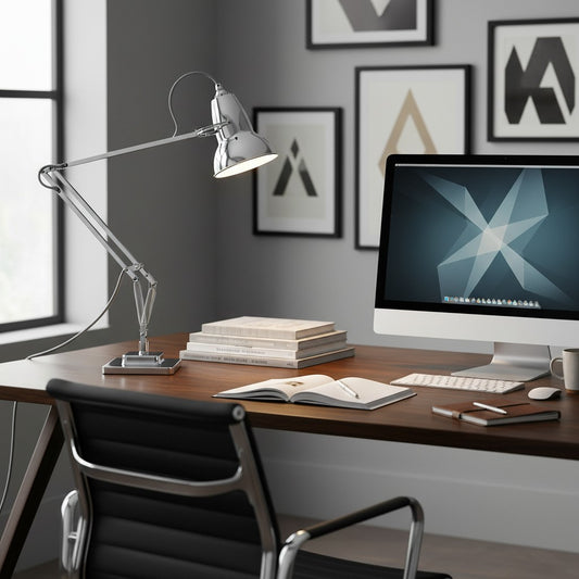 Modryx Vintage Verstellbare Schreibtischlampe – Industrielle Arbeitsleuchte für das Home Office