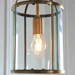 Charger l'image dans la visionneuse de la galerie, Suspension en verre Luxvana en forme de cloche - Luminaire style lanterne industrielle pour cuisine