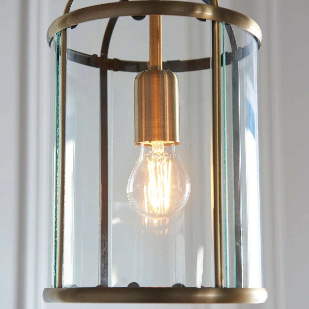 Suspension en verre Luxvana en forme de cloche - Luminaire style lanterne industrielle pour cuisine