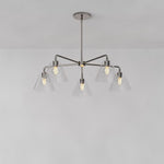 Load image into Gallery viewer, Conica Sculptural 5-Light Cone Chandelier - Modern Glass Lighting for Home
