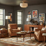 Bild in die Galerieansicht laden, Lumeris Elegante Leinenmischung Design Deckenleuchte mit Modernem Stil für Wohnzimmer