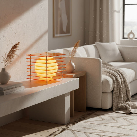 Afterglow Serie Maan Kubus Geometrische Bol Tafellamp - Moderne Stijl Slaapkamerdecoratie