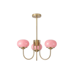 Cargar imagen en el visor de la Galería, Candelabro Moderno Marshmallow de Vidrio