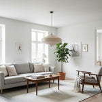 Bild in der Galerieansicht laden, Zalen geschichtete Leinen-Hängeleuchte – Bronze Deckenleuchte für Wohn- und Esszimmer