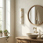 Load image into Gallery viewer, AlaVelle Contemporary Alabaster Wall Lamp – Minimalist Wall Light for Bedrooms and Hallways