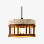 Cargar imagen en el visor de la Galería, Vintage Travertine Metal Pendant Lamp for Dining Room